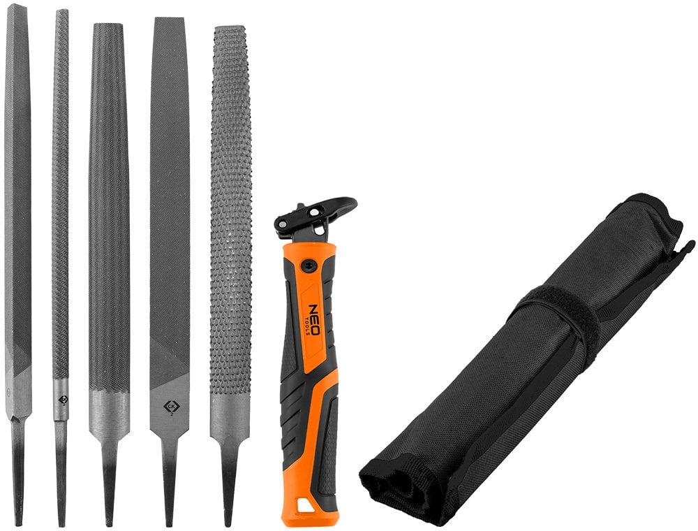 Uchwyt do pilników, zestaw 5+1