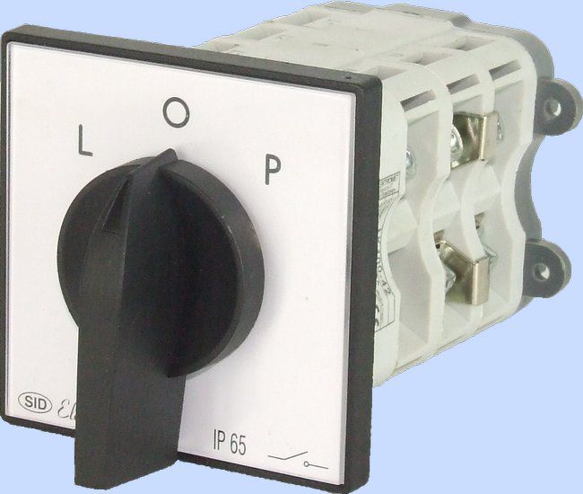 Elektromet Łącznik krzywkowy L-0-P 3P 63A IP65 z płytką ŁK 63-42 (926342)