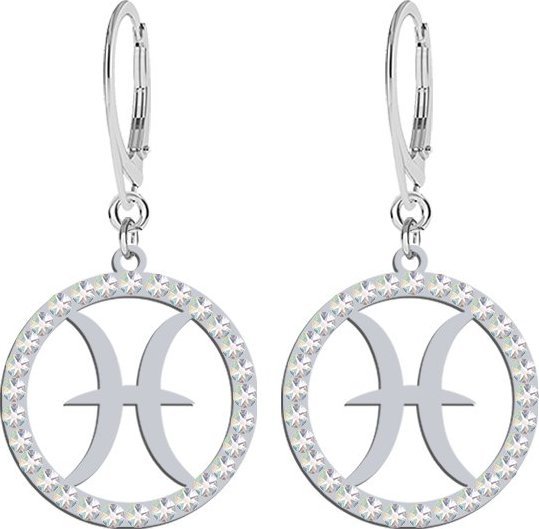 Radziszewska Jewellery Kolczyki Ryby Zodiak srebro925