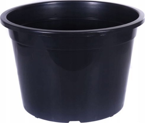 Rim Doniczka produkcyjna czarna okrągła duża 60L