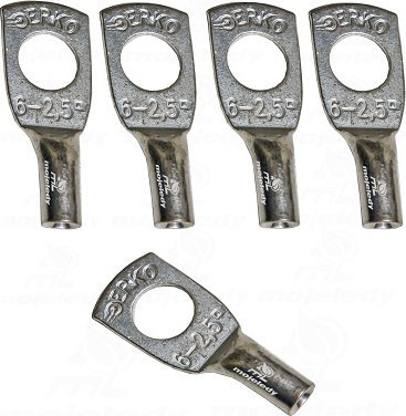 Erko Końcówka oczkowa rurowa KCS CU 2,5mm M6 5sz ERKO