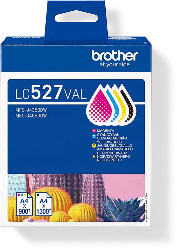 Brother Tintenpatrone LC-527VAL Multipack (je 1x BK/M/C/Y)