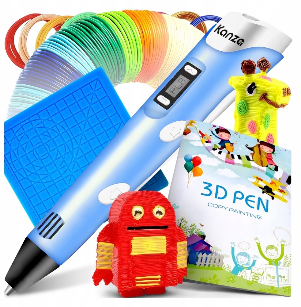 ZESTAW DŁUGOPIS 3D Z FILAMENTEM 310M KANZA
