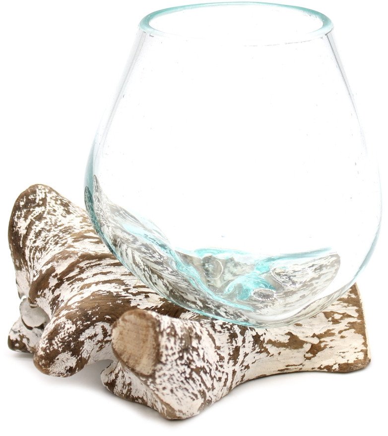 Szklana Misa Wtopiona w Drewno - Mała Misa