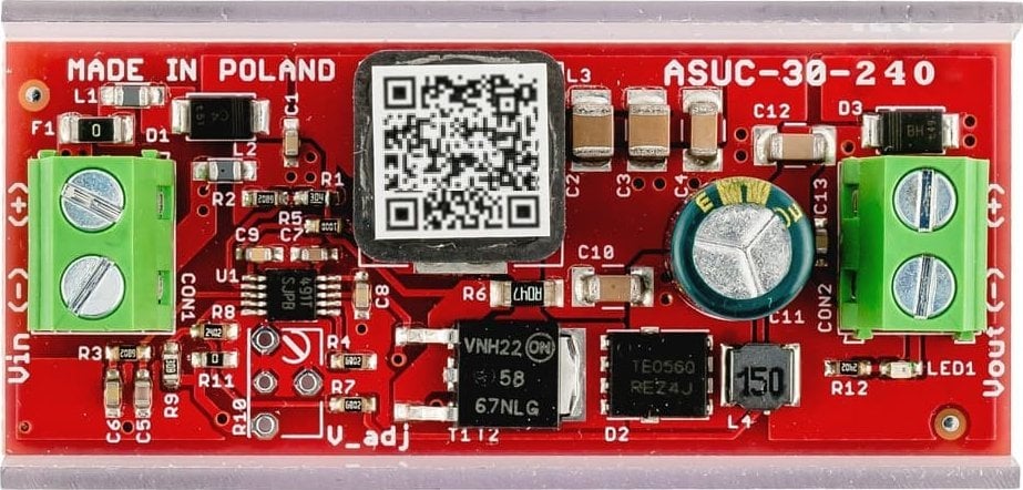 Przetwornica Atte Przetwornica podnosząca napięcie do 24V ATTE ASUC-30-240-OF