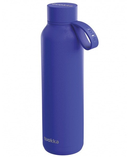 Quokka Solid With Strap - Butelka termiczna ze stali nierdzewnej 630 ml z paskiem (Dusk Blue)