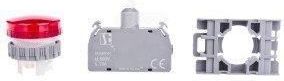 Spamel Lampka sygnalizacyjna 22mm czerwona (SP22-LC-LED-UNIAC/DC)