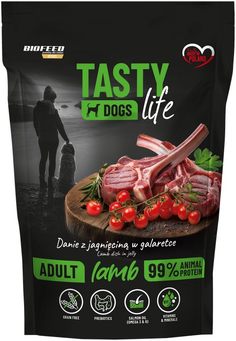 Tasty Dogs Life Danie z jagnięciną w galaretce 500g