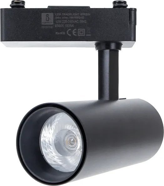 Aigostar Lampa LED Dwuprzewodowe światło szynowe czarne 15W LED Dwuprzewodowe światło szynowe czarne 15W