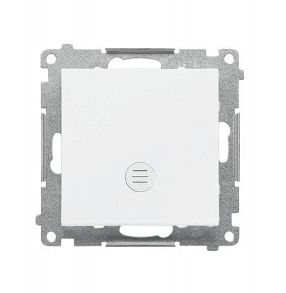 Łącznik jednobiegunowy Kontakt-Simon 55 TW1L.01/111 z podświetleniem LED moduł 10 AX, 250V~, szybkozłącza biały mat