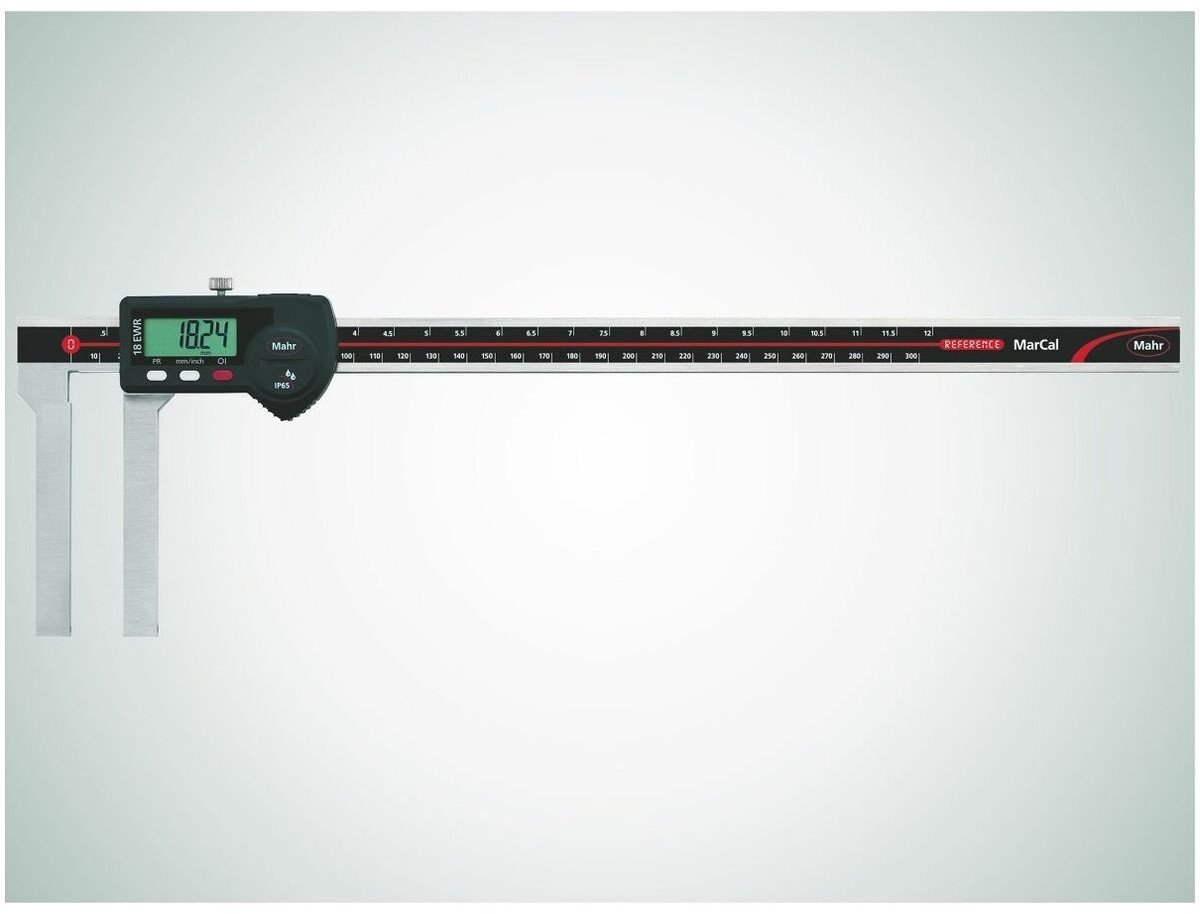 Suwmiarka cyfrowa 300 mm 12" IP65 3V/DATA, szczeki 75 mm, jednostronna MAHRCAL 18EWR