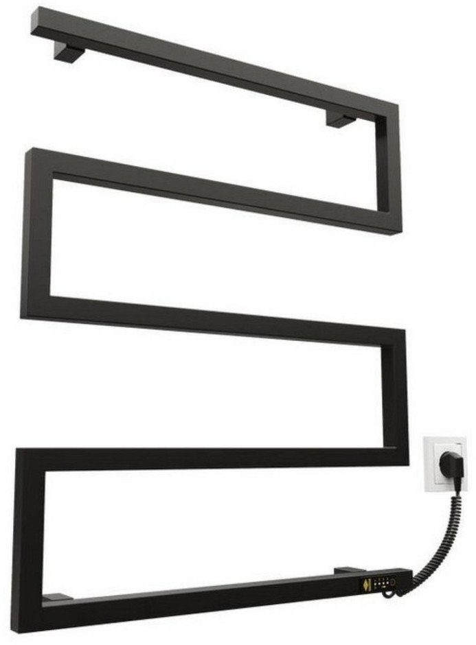 Elektrinis rankšluosčių džiovintuvas Kosser Zeta 900x550 ER, su laikmačiu, juodas (laidas dešinėje)