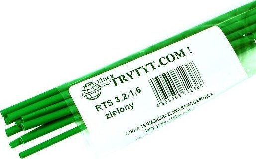 Trytyt 10x Koszulka termokurczliwa RTS 3,2/1,6 zielony