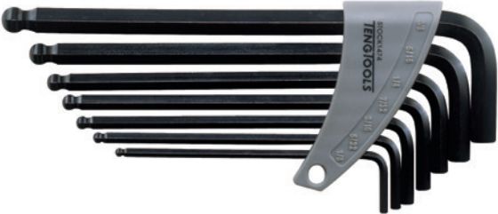 Teng Tools Zestaw kluczy imbusowych hex typ L 1/8 - 3/8" z kulką 7szt. (109550202)