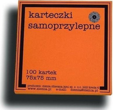 Ziemia Obiecana Karteczki samoprzylepne Fluo 75x75mm 100K pomar.
