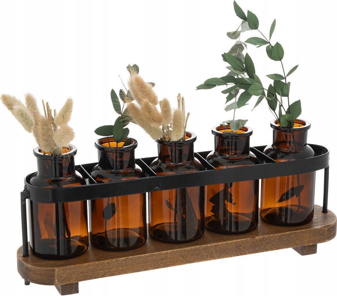 Atmosphera Wazoniki na podstawce na pojedyncze kwiaty, 5 szt.