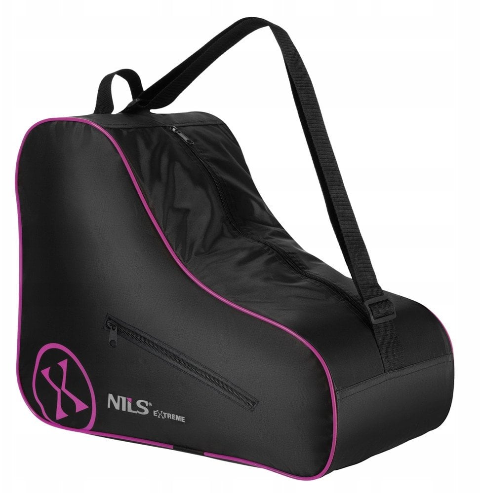 TS306 TORBA Z ZAMKIEM NA ŁYŻWOROLKI RÓŻOWA ONE SIZE NILS EXTREME