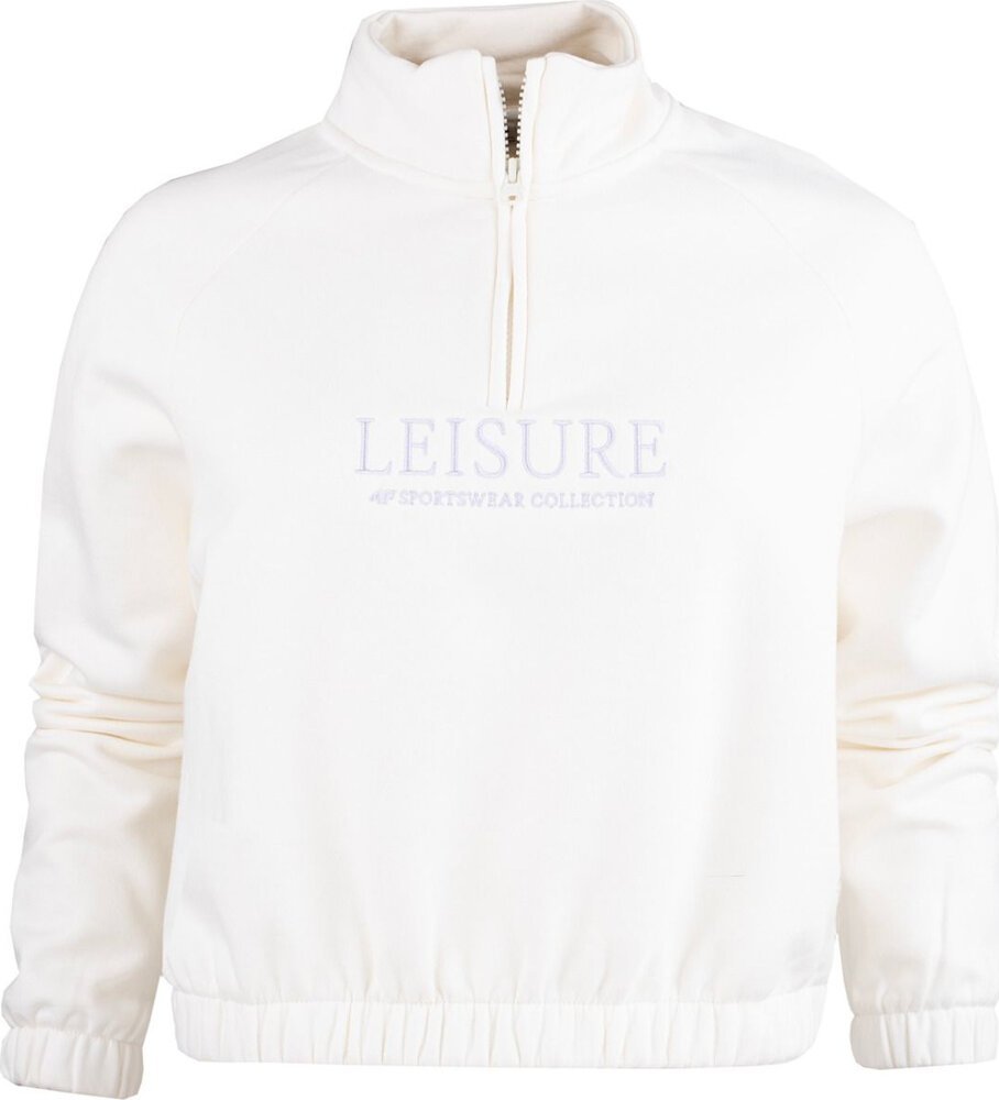 4f Bluza damska 4F F0718 kremowa 4FAW23TSWSF0718 12S L