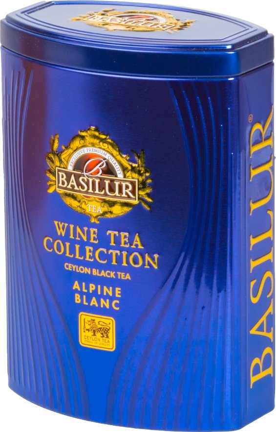 Basilur Basilur ALPINE BLANC czarna herbata liść Ceylon BIAŁE WINO puszka - 75 g