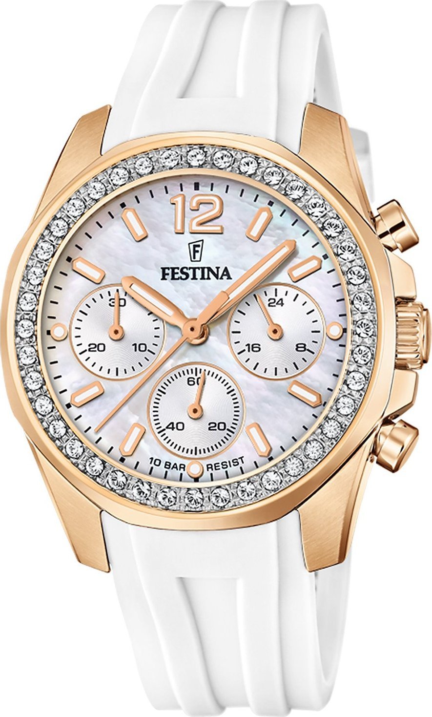 Zegarek Festina Zegarek damski Festina F20611-1 biały