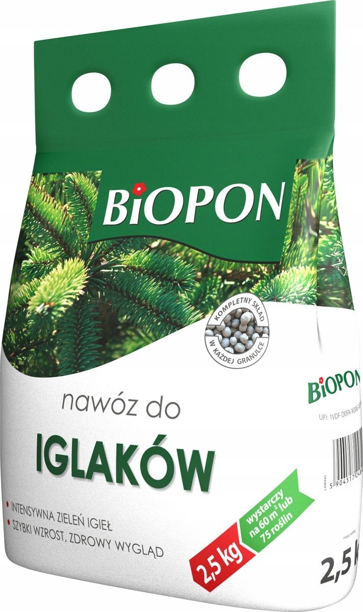 Bros BIOPON Nawóz do iglaków 2,5kg Odżywka Preparat