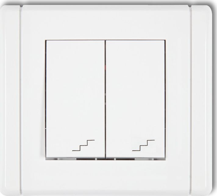 Karlik Łącznik Flexi podwójny schodowy biały (FWP-33)