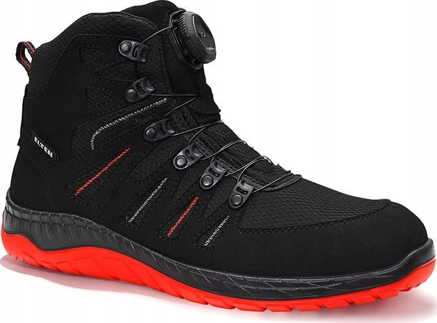 Sourcing Shoes ELTEN Maddox Boa Mid ESD S3 SRC, black/red 46