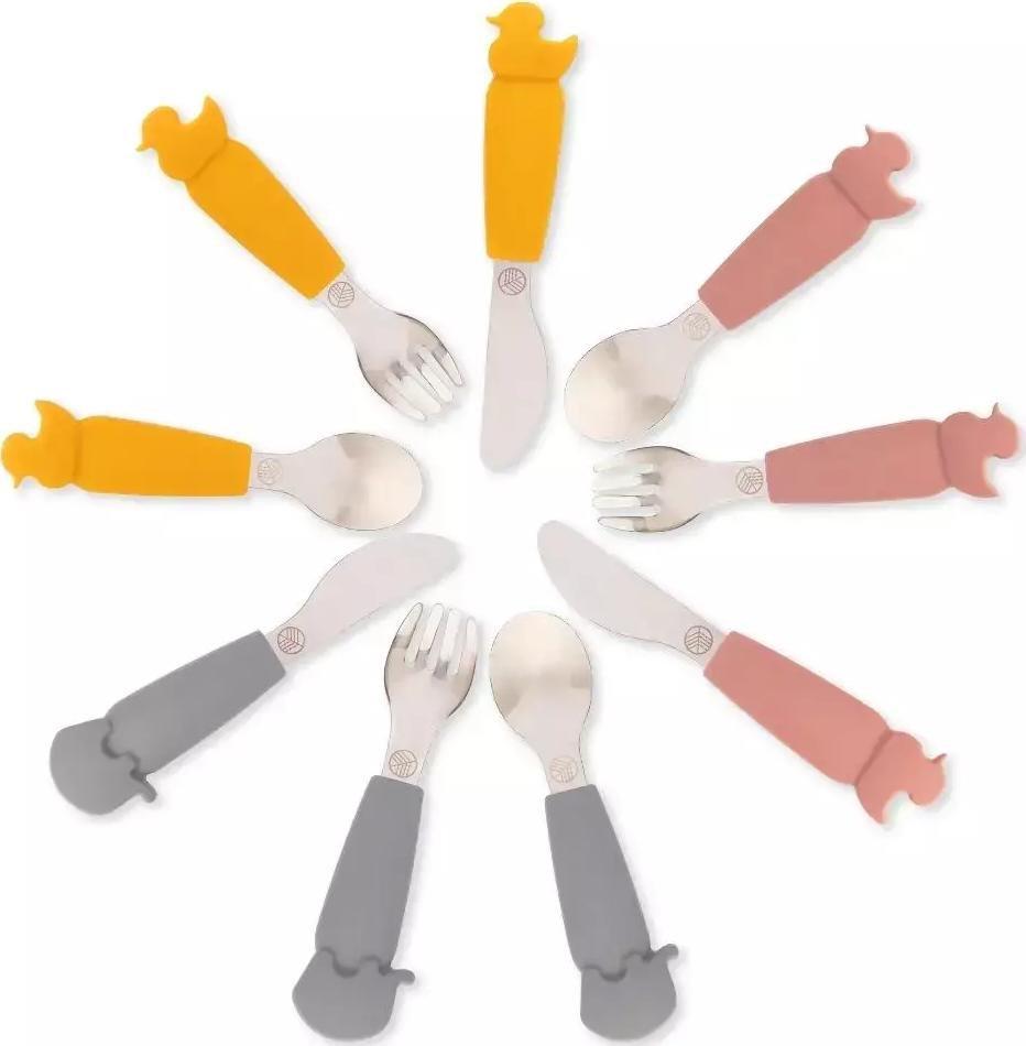 ECO RASCALS ECORASCALS Zestaw sztućców słonik TEAL one size