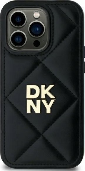 DKNY DKHCP14SPQDSLK iPhone 14 6.1" black/black Quilted Stack Logo