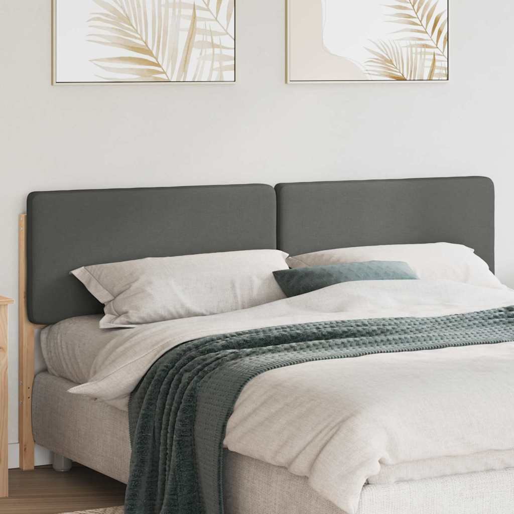 vidaXL Tapicerowane wezgłowie z zagłówkiem brązowym i jasnoszarym 200 cm