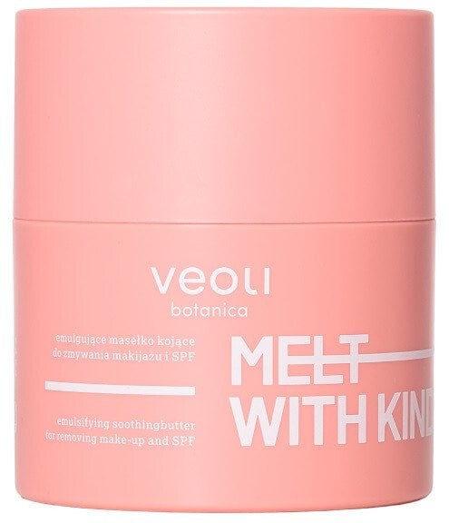 Veoli Botanica Melt With Kindness emulgujące masełko łagodzące do zmywania makijażu i SPF do skóry naczyniowej 40g