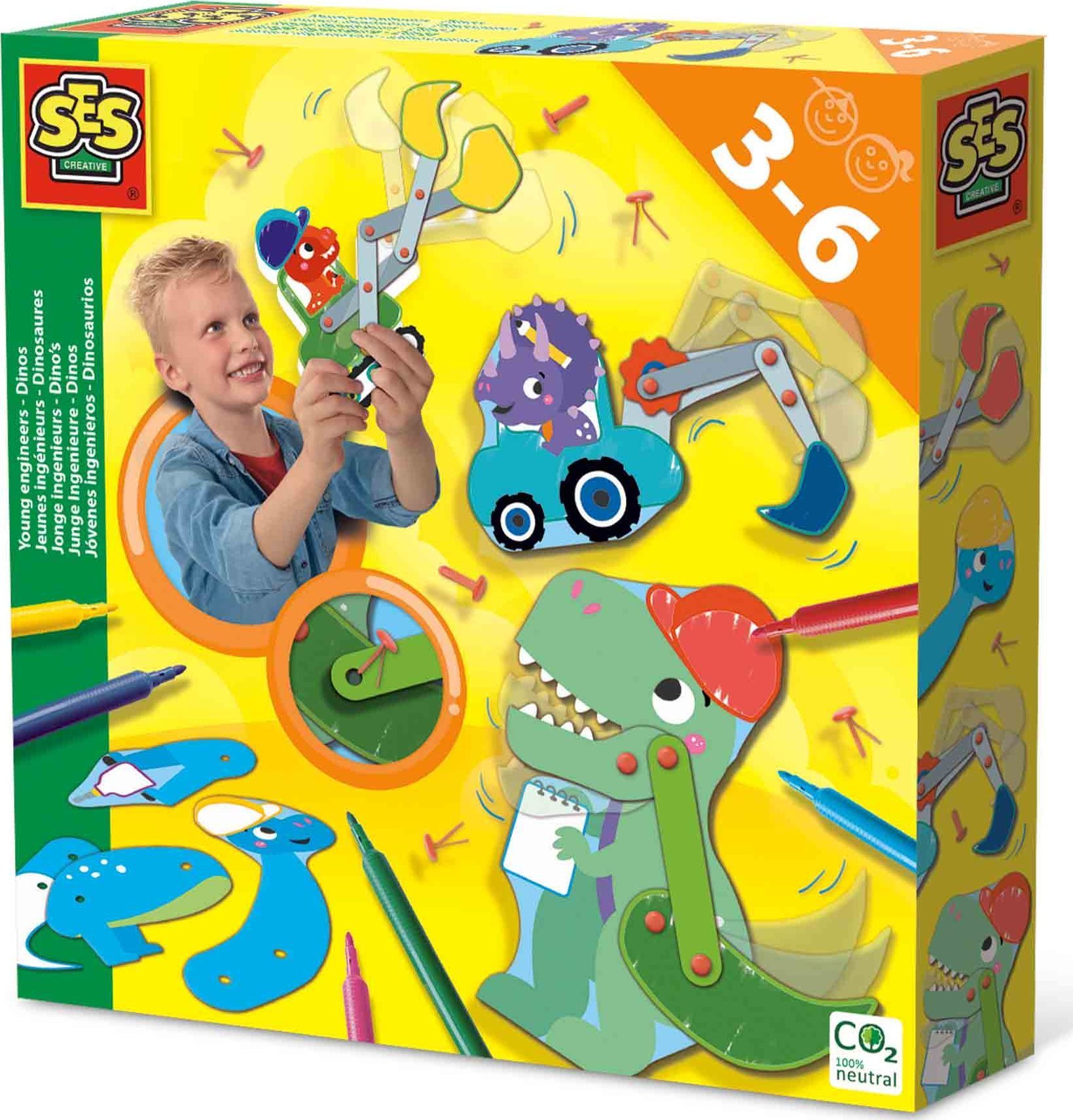 SES SES Młodzi inżynierowie - Dinozaury 14045 40458