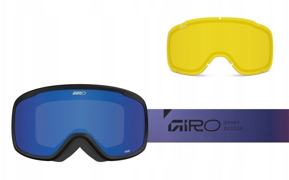 Giro Gogle zimowe GIRO ROAM RED/BLUE FADED (OTG) (Cylindrical) (szyba GREY COBALT 8-18% S3 + YELLOW 80-99% S0)