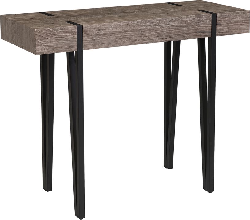 Shumee Konsola ciemne drewno z czarnym ADENA