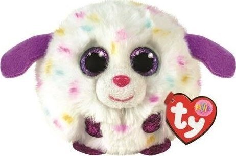 TY INC. Maskotka TY PUFFIES MUNCHKIN - white dog 42528