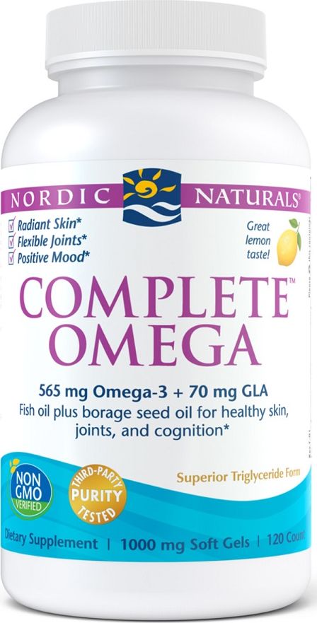 Nordic naturals Nordic Naturals - Complete Omega, Smak Cytrynowy, 120 kapsułek miękkich