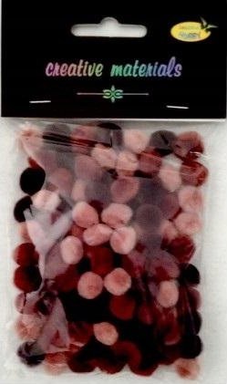 Pomopmy akrylowe brązowa 10mm 100szt