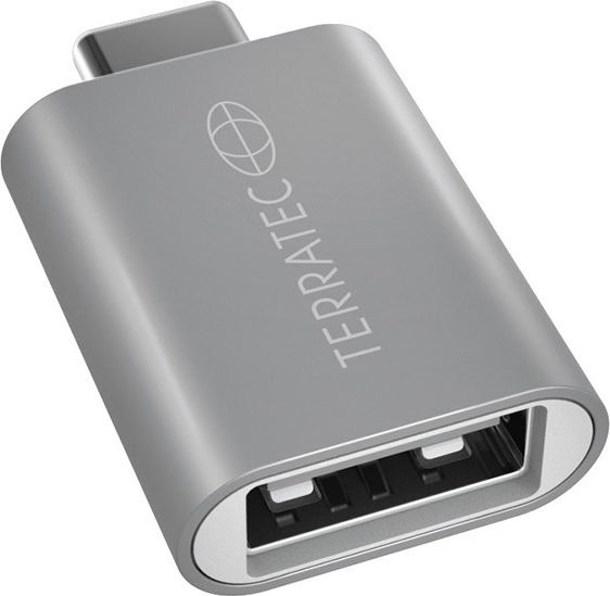 Adapter USB TerraTec USB-C - USB Srebrny (251732)