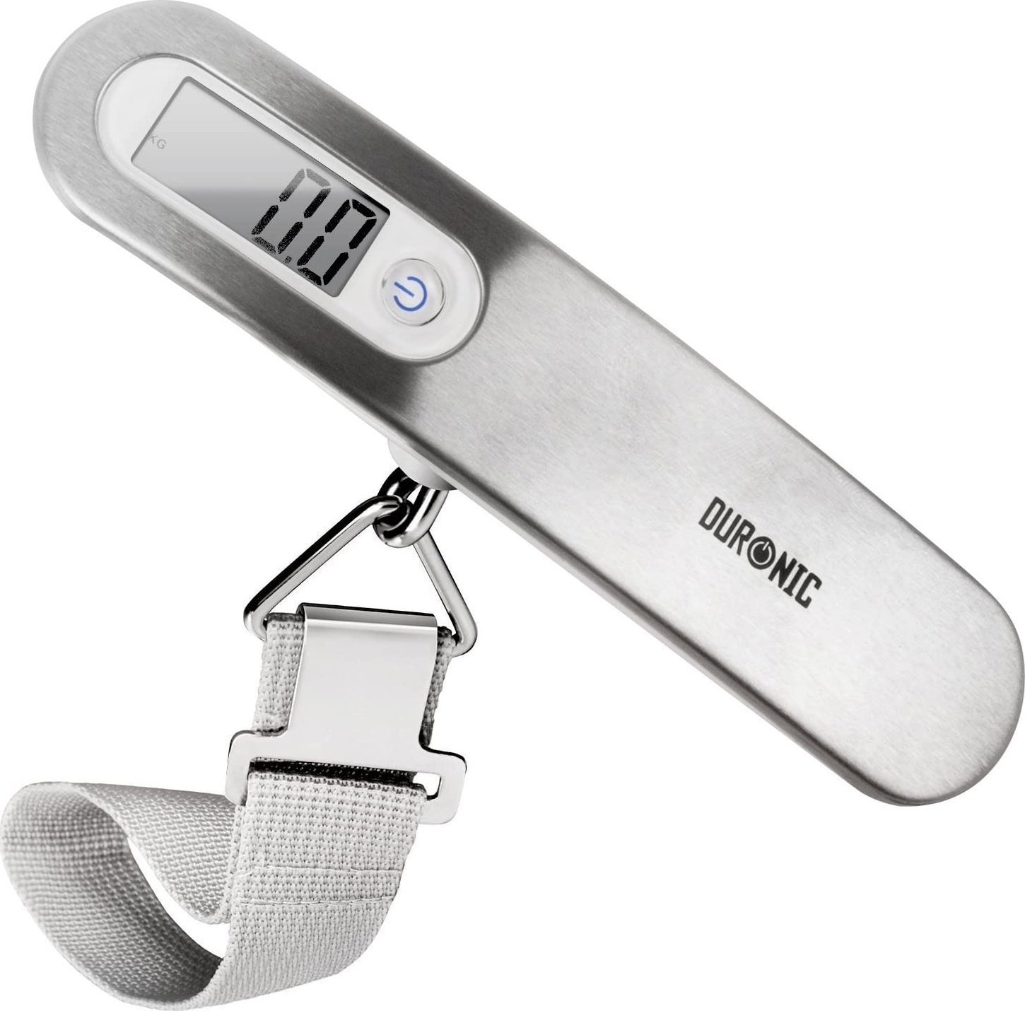 Duronic Duronic LS1013 Waga bagażowa elektroniczna 50kg | wakacje| podróże | lotnisko | bagaż | elektroniczny wyświetlacz | waga wędkarska | biały kol