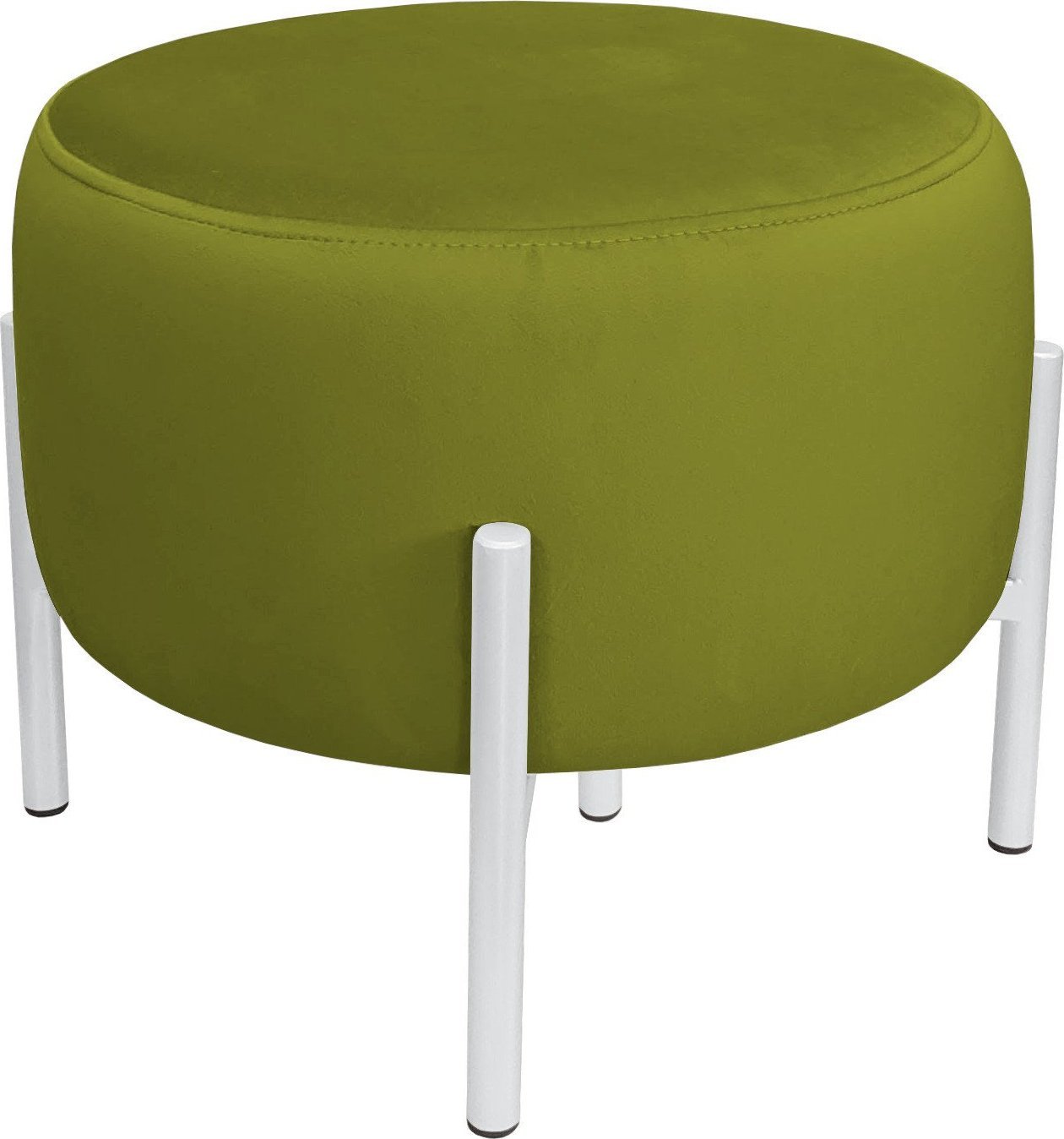 Atos Pufa OLA LOFT ławka podnóżek metal biała BL75