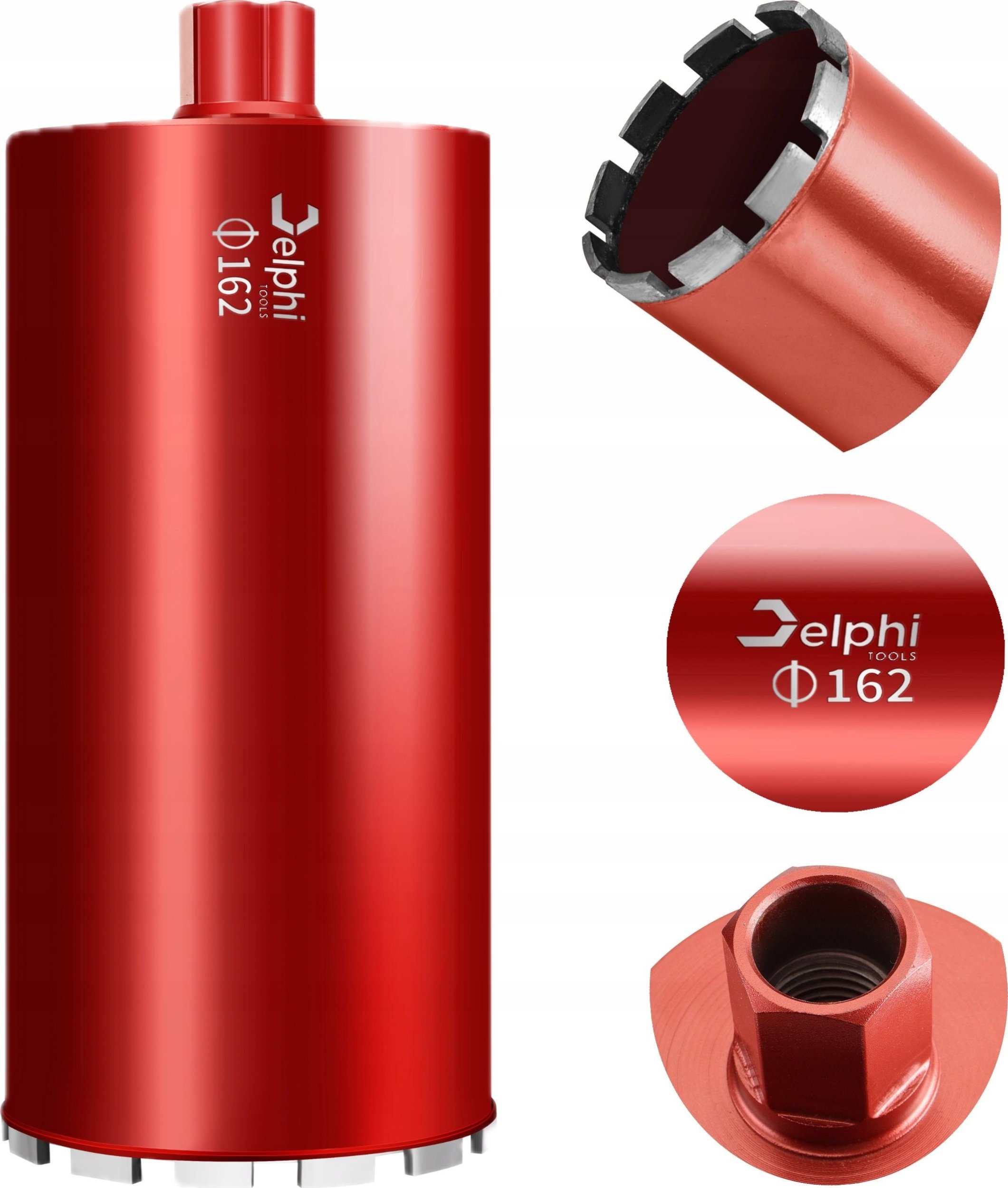 Delphi Tools WIERTŁO KORONOWE DIAMENTOWE DO BETONU 162 x 450mm