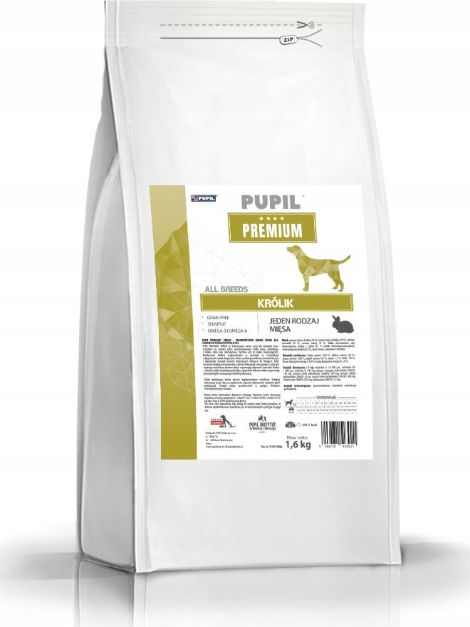 Pupil Premium Karma sucha dla psa PUPIL Premium KRÓLIK All Breeds 1,6 kg