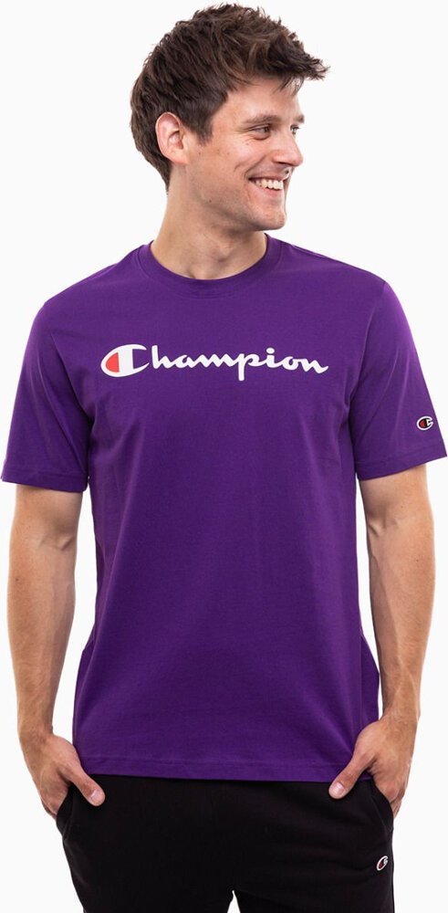 Champion Koszulka męska Champion SS Tee fioletowa 220256 VS025 XL