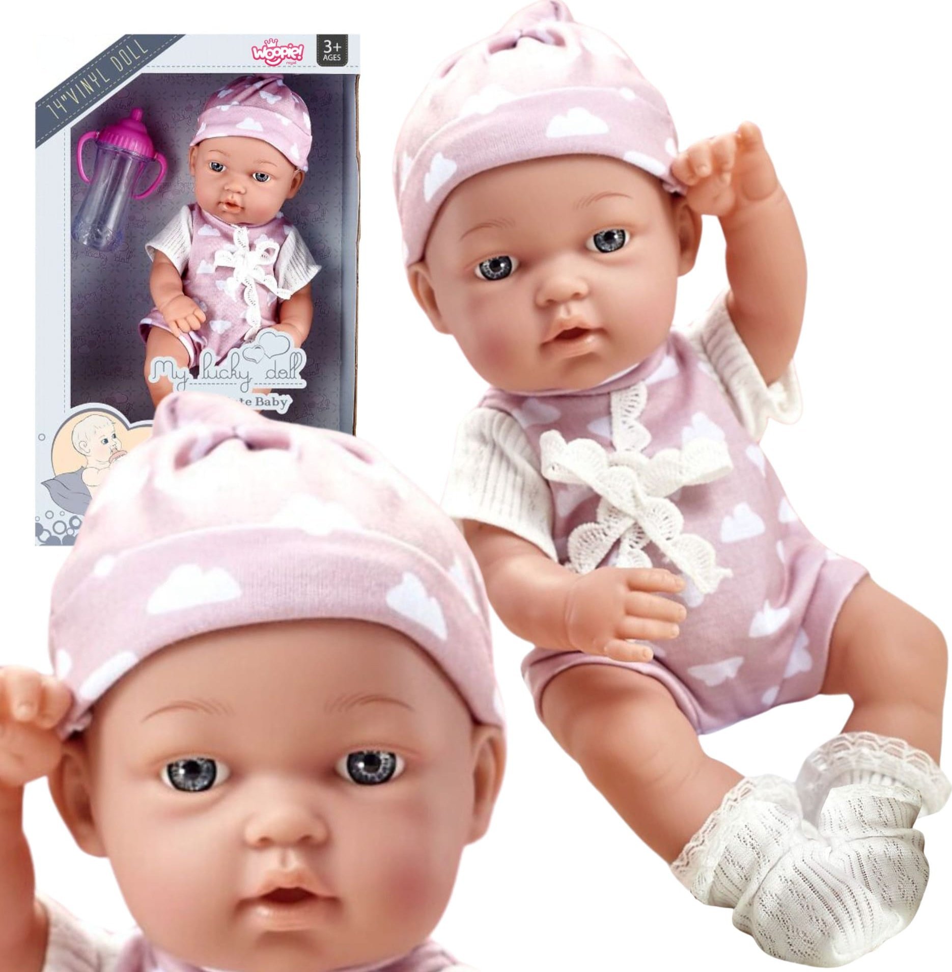 Woopie WOOPIE ROYAL Uroczy Bobasek w Ubranku 36 cm