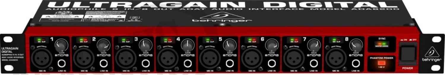 Behringer Konwerter Behringer Ultragain ADA8200 8-kanałowy