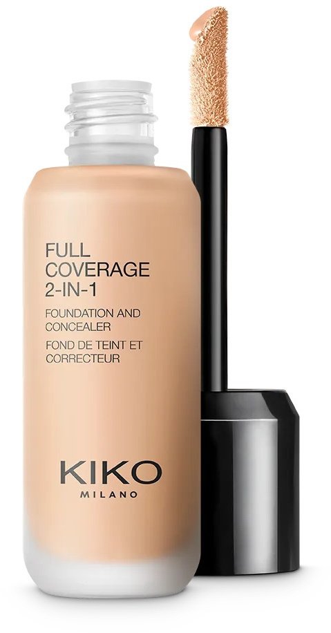 KIKO Milano Full Coverage 2-In-1 Foundation & Concealer mocno kryjący podkład i korektor 2 w 1 NG30 Neutral Gold 30 25ml