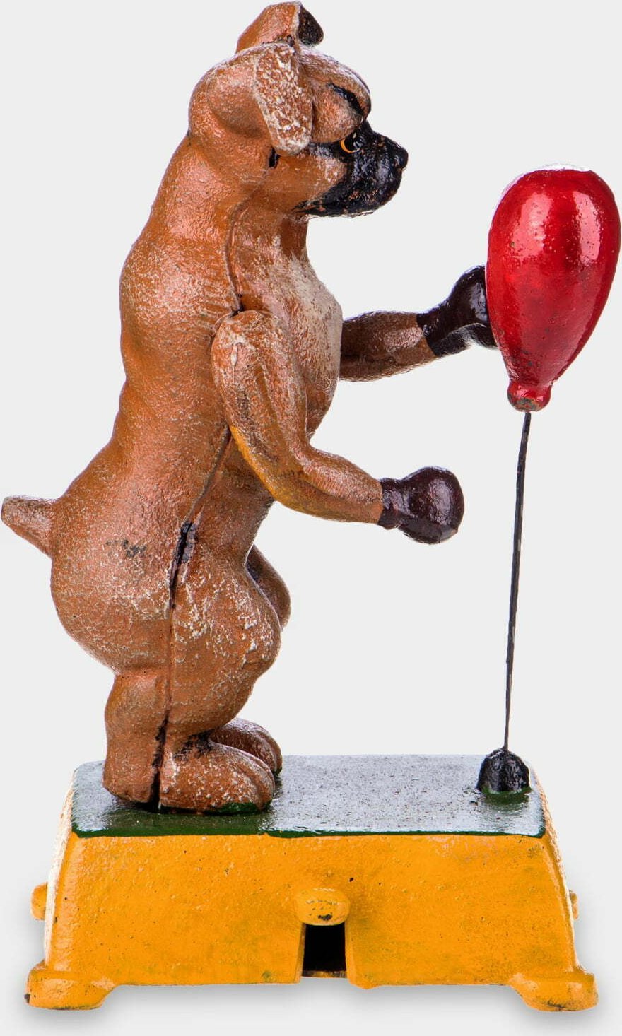 rzezbyzbrazu Boksujący Pies Żeliwna Zabawka