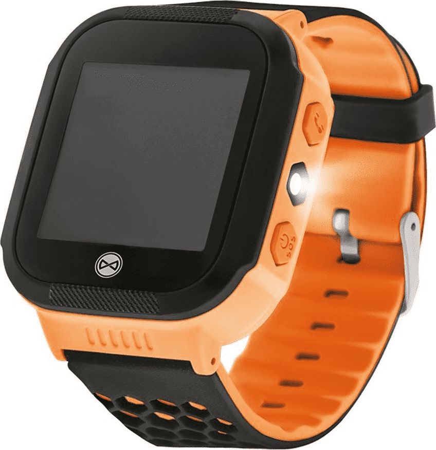 Smartwatch Forever Find Me KW-200 Czarno-pomarańczowy