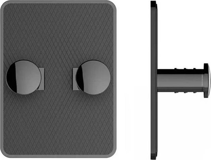 Aptel WIESZAK ŚCIENNY Podwójny 5,5x7,5cm czarny AG807