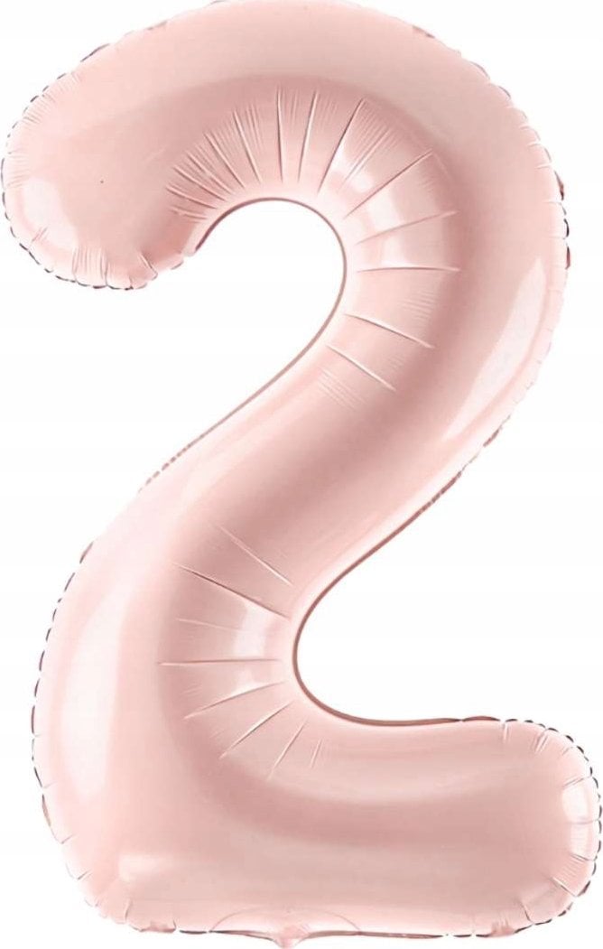 PartyDeco Balon foliowy 2 jasny różowy 72cm